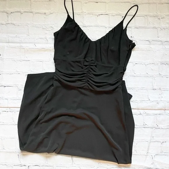 Ann Taylor Loft Rouched Little Black Dress - Picture 1 of 4